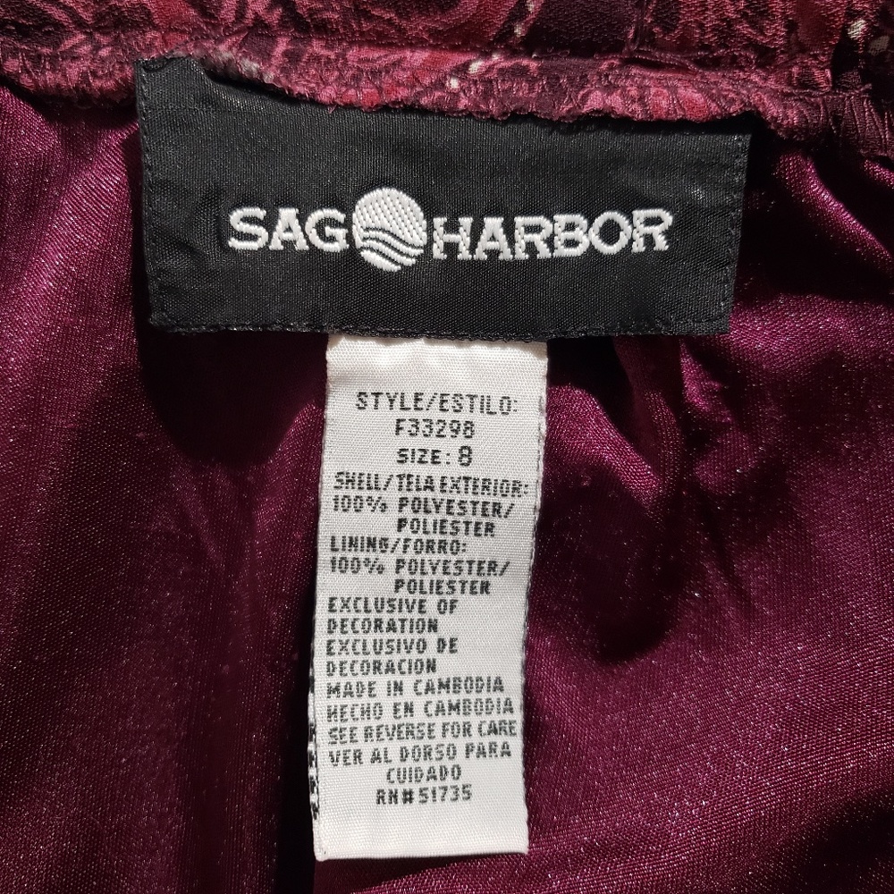 *Sag Harbor* Fuchsia floral maxi skirt, 8 - Picture 7 of 8